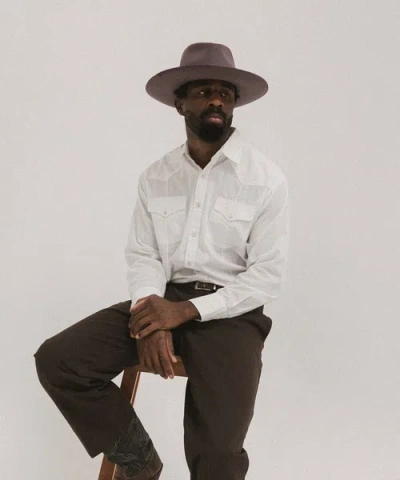 Two Roads Hat Co. Delmar Distressed Felt Fedora In Mulberry