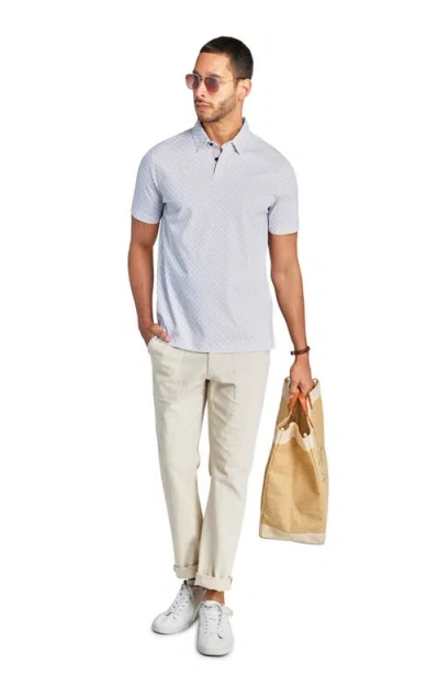 Brooklyn Brigade Geo Short Sleeve Polo In White