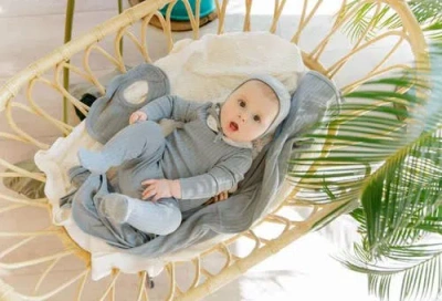 Ely's & Co. Looms Wave Collection In Blue Pin Dot