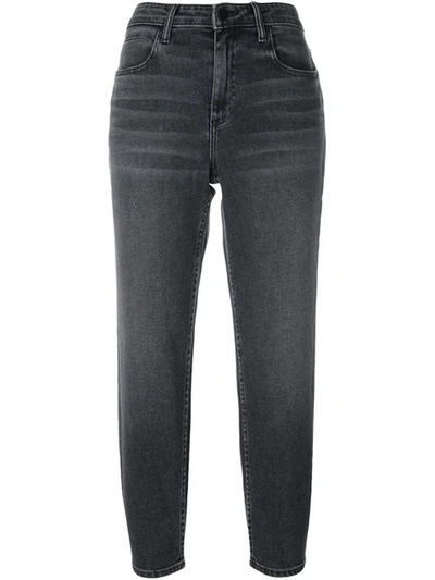 Alexander Wang Ride Grey Fade Cropped Jeans