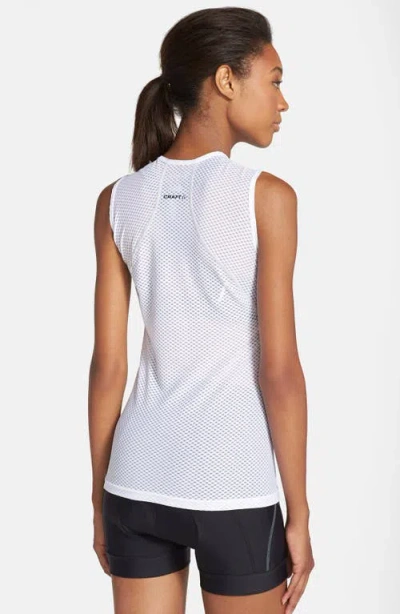 Craft Mesh Running Tank In White