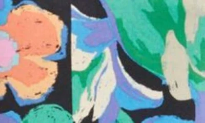 Tahari Asl Petite Tie Waist Jumpsuit In Multi