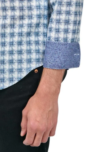 Brooklyn Brigade Jett Long Sleeve Mandarin Shirt In Multi