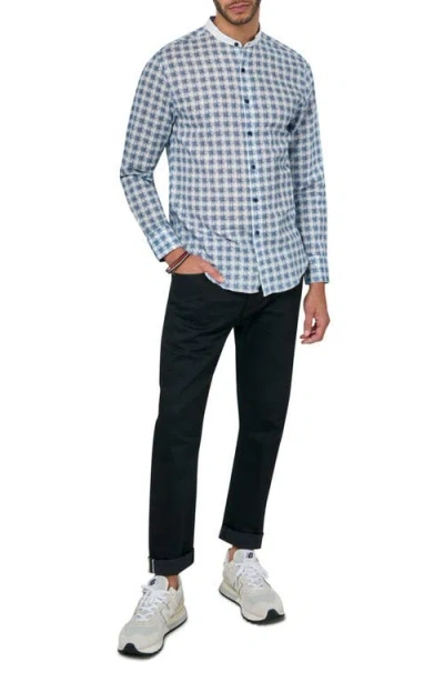 Brooklyn Brigade Jett Long Sleeve Mandarin Shirt In Multi