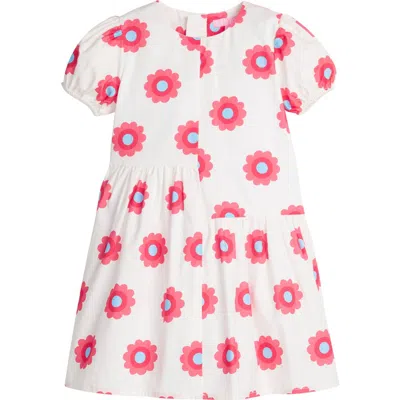 Bisby Kids' Knit Phillipa Dress In Poppy Floral Rouge