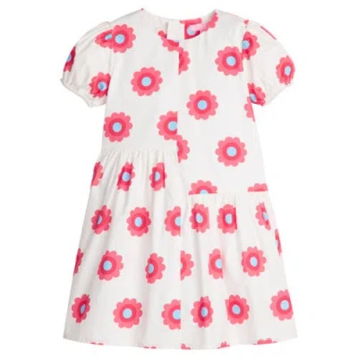 Bisby Kids' Knit Phillipa Dress In Poppy Floral Rouge