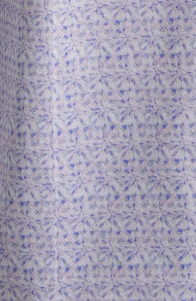 Bugatchi Jimmy Ooohcotton® Abstract & Check Print Button-up Shirt In Dusty Pink