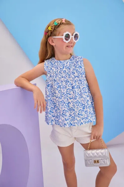Bisby Kids' Sleeveless Anita Top In Matisse Blooms