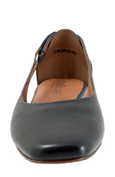 Softwalk Wide Width Venice Wedge Flat In Black