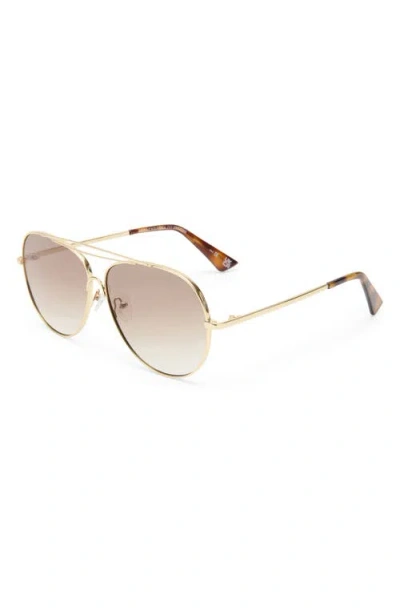 Le Specs Abracadabra In Bright Gold Brown Grad