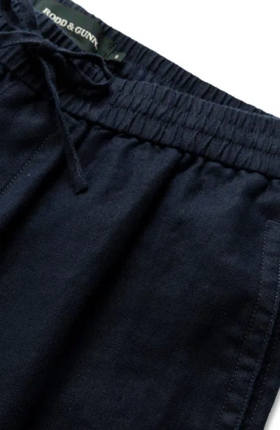Rodd & Gunn Regular Fit Linen Resort Pants In Navy