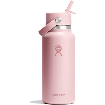 Hydro Flask 32-ounce Wide Mouth Flex Straw Cap Water Bottle In Pink