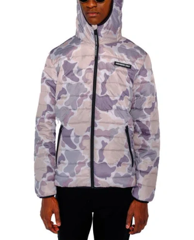 Members Only Solid Packable Down Jacket In Purple