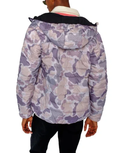 Members Only Solid Packable Down Jacket In Purple