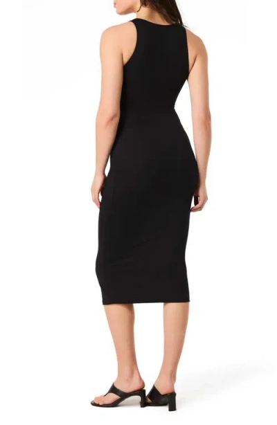 Spanx ® Smooth™ Jersey Cutaway Shoulder Midi Dress In Classic Black