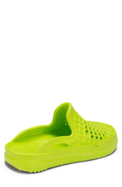 Lusso Cloud Scenario Perforated Clog In Volley Yellow