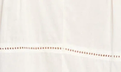 Karen Kane Lace Detail Sleeveless Cotton Top In Off White