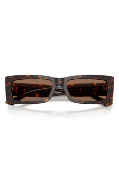 Jimmy Choo Lennon 54mm Polarized Rectangular Sunglasses In Brown