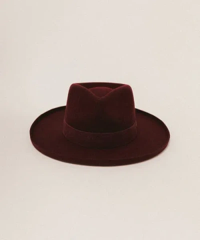 Two Roads Hat Co. Echo Park Fedora Hat In Maroon