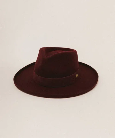 Two Roads Hat Co. Echo Park Fedora Hat In Maroon