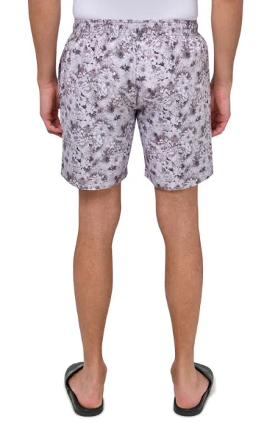 Brooklyn Brigade Floral Swim Trunks In Multi