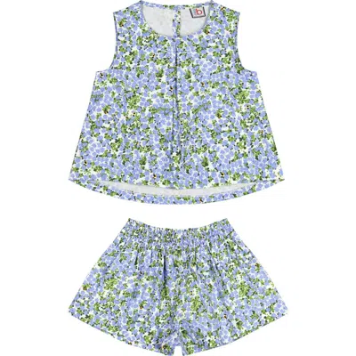 Busy Bees Frida Top And Skort Set Blue Hydrangea In Blue Hydrangea