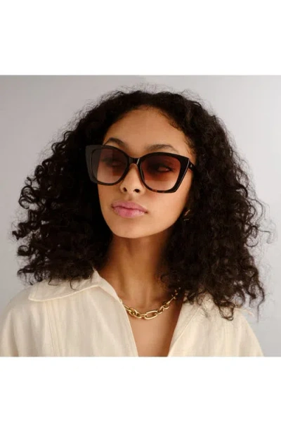 Le Specs Incantation 52mm Square Sunglasses In Brown