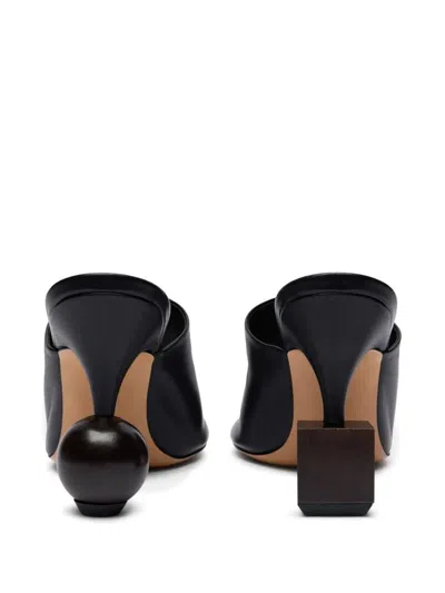 Jacquemus Mule With Geometric Heel In Black