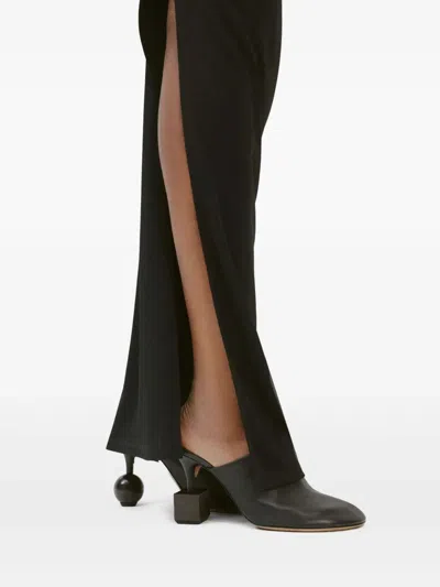 Jacquemus Mule With Geometric Heel In Black