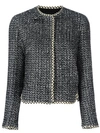Giambattista Valli Concealed Front Fastening Jacket - Black In Black