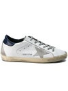 Golden Goose 20mm Super Star Ponyskin Tongue Sneakers In White