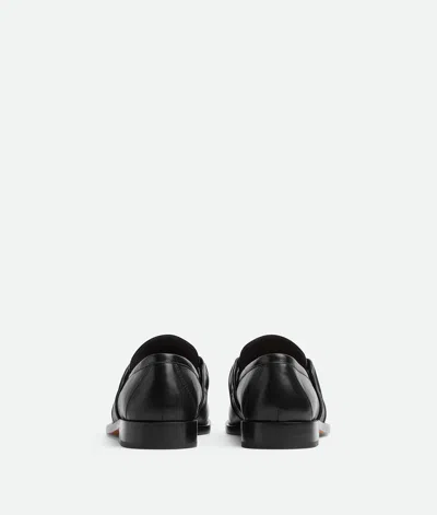 Bottega Veneta Astaire Metal Knot Leather Loafers In Black