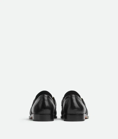Bottega Veneta Astaire Crinkled Leather Loafers In Black