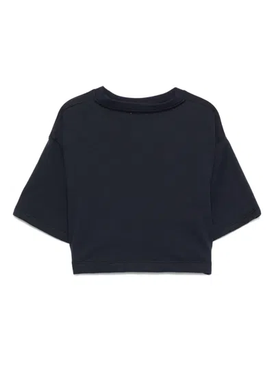 Il Gufo Floral-print T-shirt In 蓝色