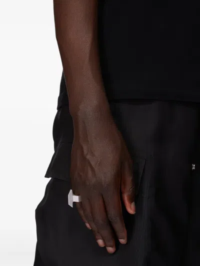 Rick Owens Trapezoid Ring In 银色