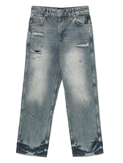 Represent R3 Distressed Jeans In Blue