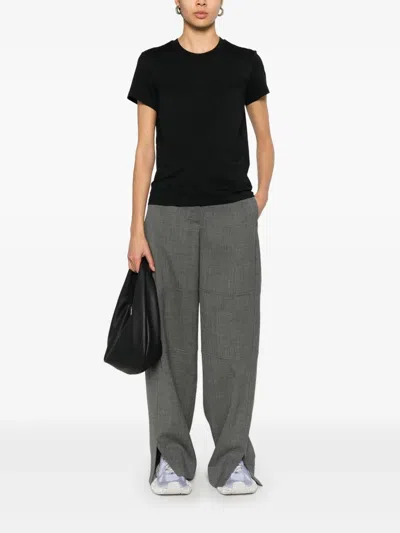 Moncler Black Ss T-shirt In Black