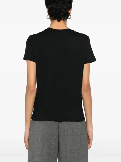 Moncler Black Ss T-shirt In Black