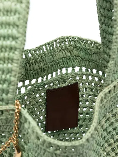 Chloé Chloe Women Green Raffia Estate Banana Shopping Bag