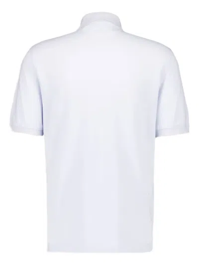 Brunello Cucinelli Logo Cotton Polo Shirt In White