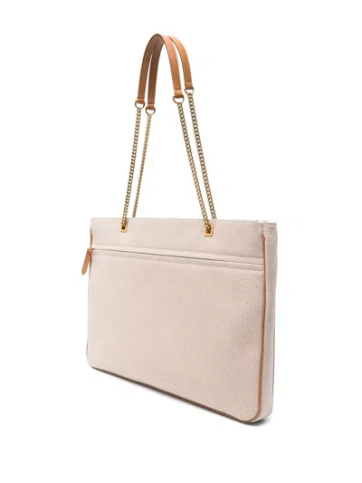 Valentino Viva Superstar Canvas Shoulder Bag In Neutrals