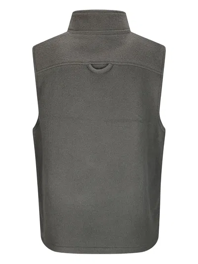 Rier Gray Fleece City Vest In Castelrock Fleece