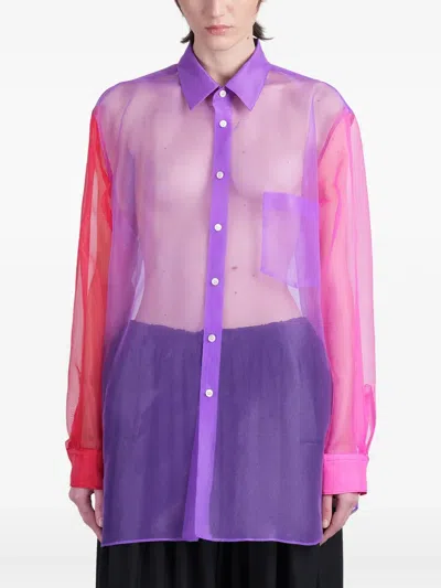 Comme Des Garçons Woman Blouse In Purple
