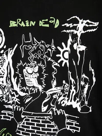 Brain Dead Visions Of The Future T-shirt In Black