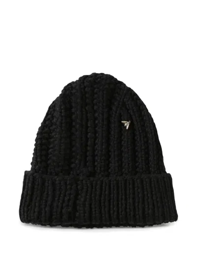 Werkstatt:münchen Cashmere Beanie Hat In Schwarz