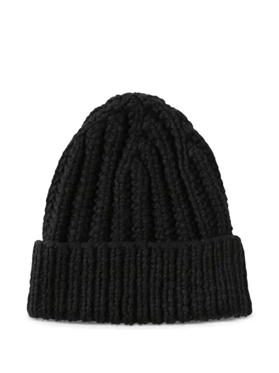 Werkstatt:münchen Cashmere Beanie Hat In Schwarz