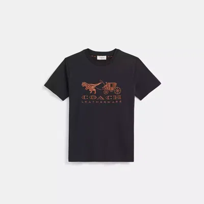 Coach Restored Rexy And Carriage T Shirt In Black