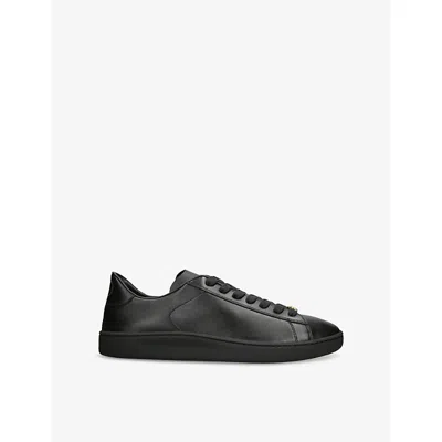 Valentino Royco Nappa Leather Sneakers In Black