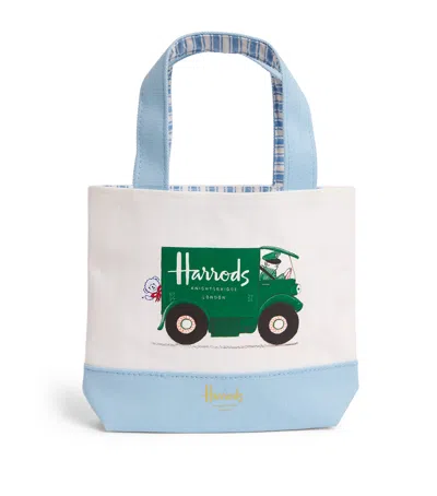 Harrods Mini Children's  Van Tote Bag In Blue