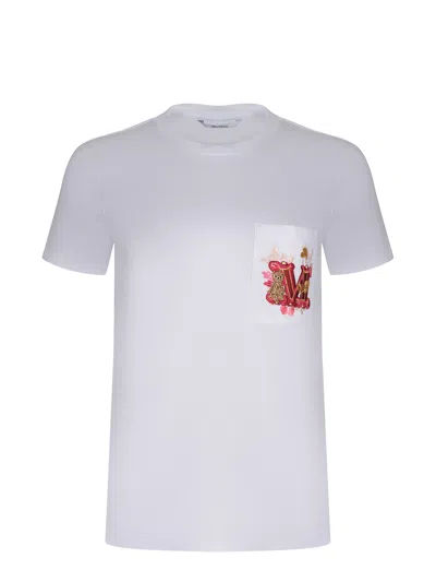 Max Mara T-shirt With Embroidered Pocket